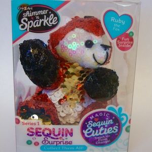 Sequin Ruby FOX Sequin Cuties Toy Magic Color Change CraZArt Surprise Inside